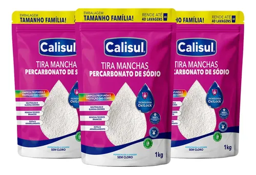 Percarbonato de sodio limpador clareador tira manchas 3kg