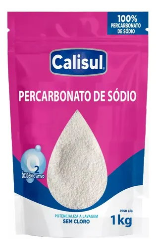 Percarbonato De Sódio Tira Mancha 100% Poder O2 Calisul 3 Kg