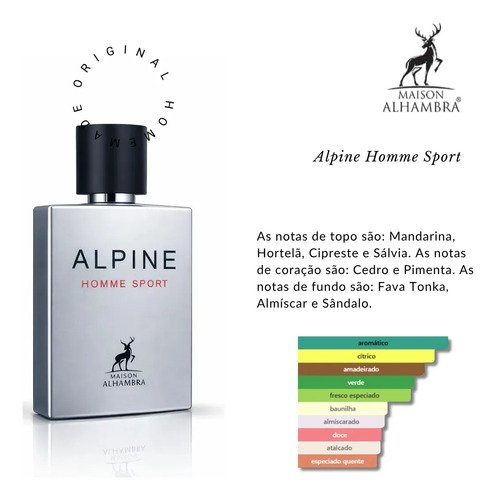 Perfume Árabe Alpine Homme Sport Maison Alhambra 100ml Edp Lipx
