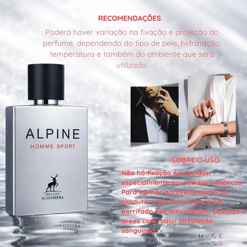 Perfume Árabe Alpine Homme Sport Maison Alhambra 100ml Edp Lipx