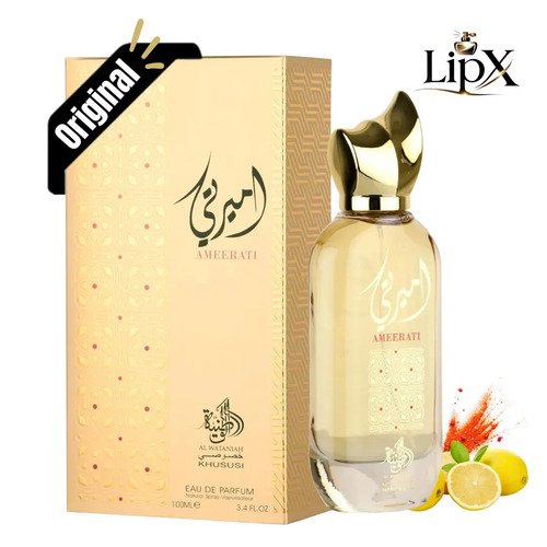 Perfume arabe ameerati feminino eau de parfum 100 ml com nf