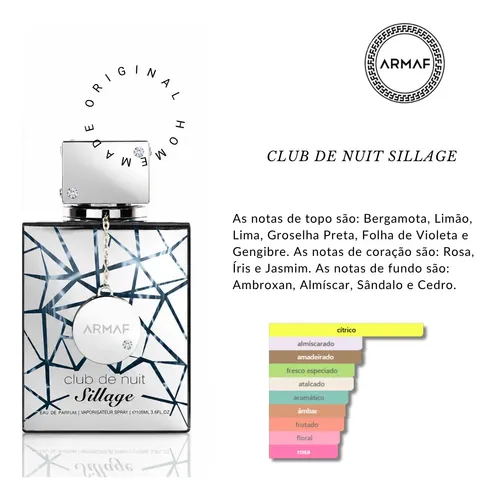 Perfume Árabe Armaf Club De Nuit Sillage Edp 105ml Masculino
