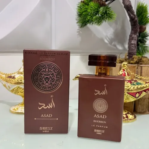 Perfume Arábe Asad Bourbon 100ml - Marca Isabelle La Belle | Fixação Intensa, Notas Amadeiradas Marcantes E Elegância Masculina