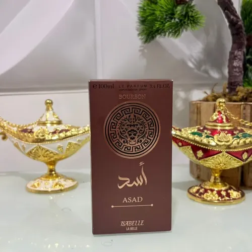 Perfume Arábe Asad Bourbon 100ml - Marca Isabelle La Belle | Fixação Intensa, Notas Amadeiradas Marcantes E Elegância Masculina