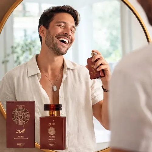 Perfume Arábe Asad Bourbon 100ml - Marca Isabelle La Belle | Fixação Intensa, Notas Amadeiradas Marcantes E Elegância Masculina