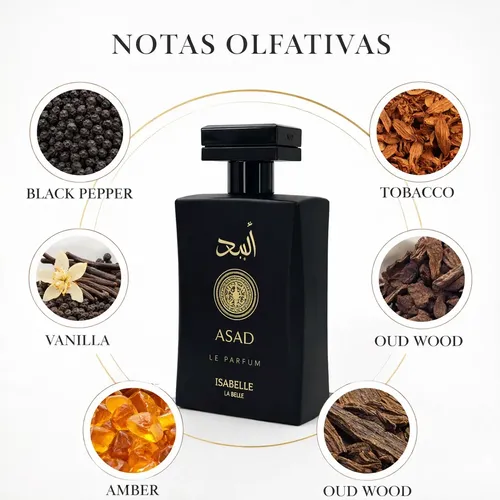 Perfume Árabe Asad Masculino Original 100ml Isabelle Parfum