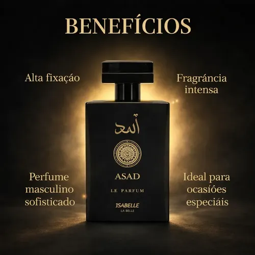 Perfume Árabe Asad Masculino Original 100ml Isabelle Parfum