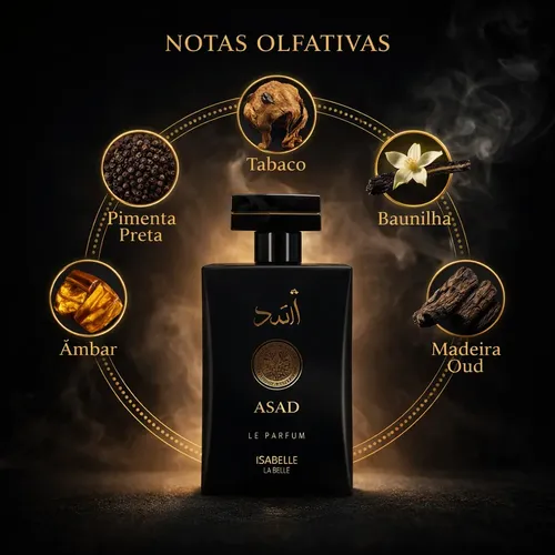 Perfume Árabe Asad Masculino Original 100ml Isabelle Parfum