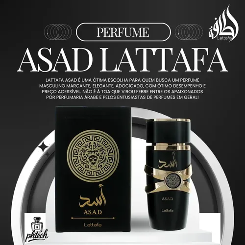 Perfume Árabe Asad Masculino Original Lattafa Lacrado