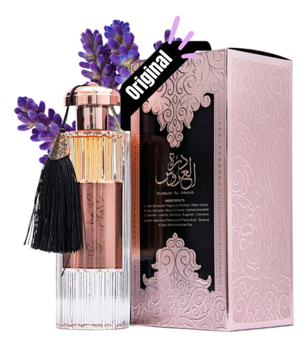 Perfume arabe durrat al aroos feminino 85ml edp original