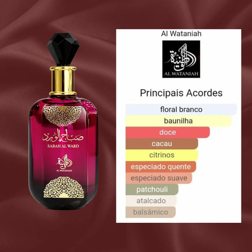 Perfume Arabe Feminino Al Wataniah Sabah Al Ward Edp 100ml