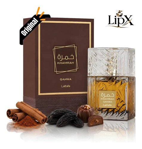 Perfume arabe khamrah qahwa unissex 100ml com nf