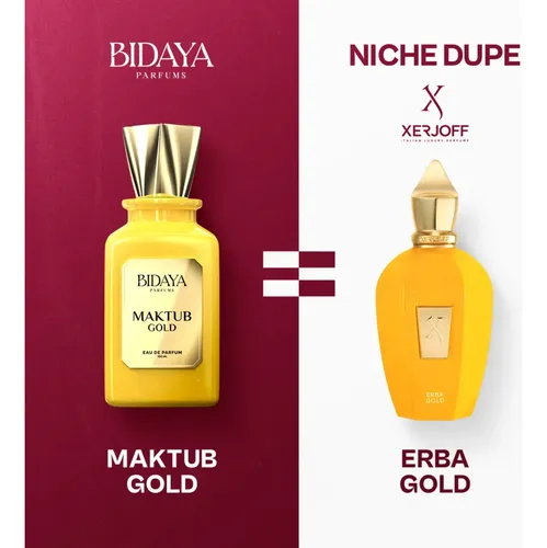Perfume Árabe Maktub Gold 100ml Bidaya Eau De Parfum