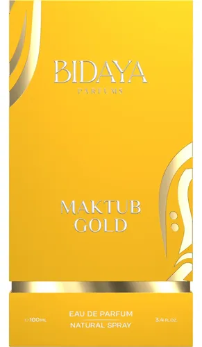 Perfume Árabe Maktub Gold 100ml Bidaya Eau De Parfum