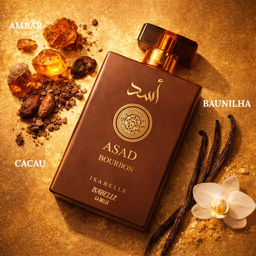 Perfume Arabe Masculino Asad Isabelle La Belle 100ml Eau De Parfum Fragrância Intensa Oriental Amadeirado Asad Bourbon