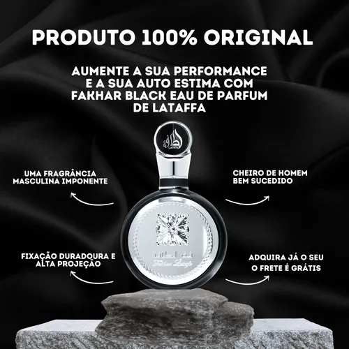 Perfume Árabe Masculino Fakhar Black Eau De Parfum 100 Ml
