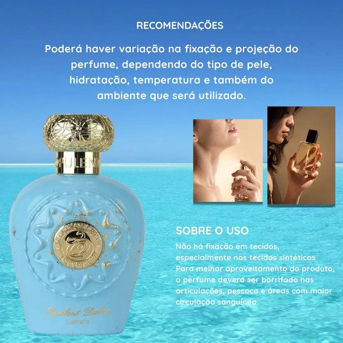 Perfume Arabe Opulent Dubai Eau De Parfum 100 ML Original Com Nf