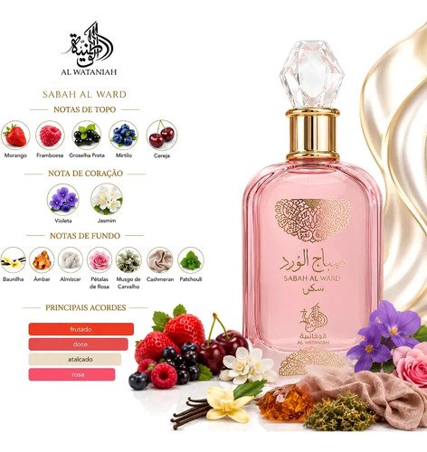 Perfume Árabe Sabah Al ward Sugar Feminino 100ML