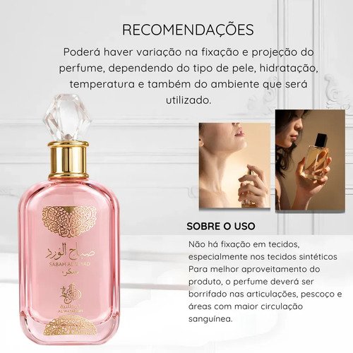 Perfume Árabe Sabah Al ward Sugar Feminino 100ML