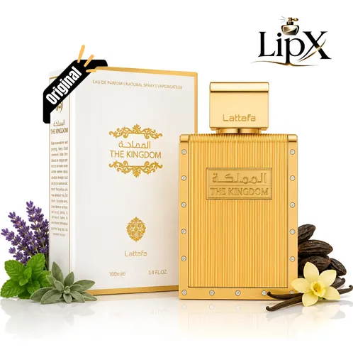 Perfume arabe the kingdom lattafa eau de parfum 100ml com nf