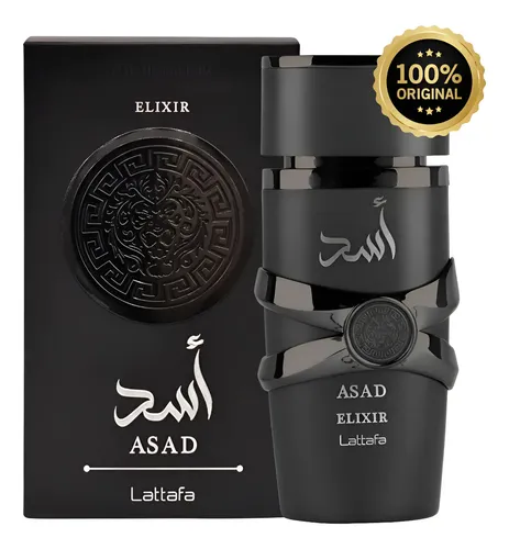 Perfume asad elixir lattafa arabe original nota fiscal