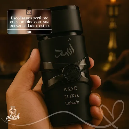 Perfume Asad Elixir Lattafa Árabe Original Nota Fiscal