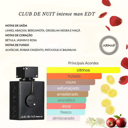 Perfume Club De Nuit Intense Armaf Edt 105ml Com Nf Original