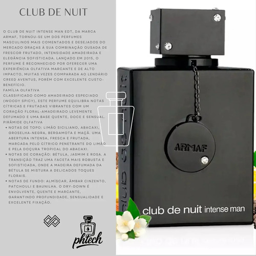 Perfume Club De Nuit Intense Da Armaf Edt 105ml Masculino