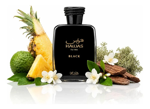Perfume Eau de Parfum Rasasi Hawas Black Masculino 100 ml