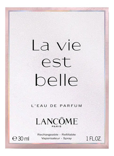 Perfume Feminino Eau de Parfum, Fragrância Floral Gourmand Inebriante com Íris Nobre e Baunilha, Aroma de Felicidade e Feminilidade, La Vie Est Belle Lancôme, Frasco com 30ml