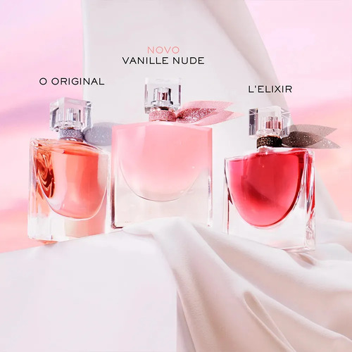 Perfume Feminino Floral Almiscarado com Baunilha Glaceada, Almíscar Branco e Jasmim Solar, Alta Fixação e Fragrância de Longa Duração, La Vie est Belle Vanille Nude Lancôme, 100ml