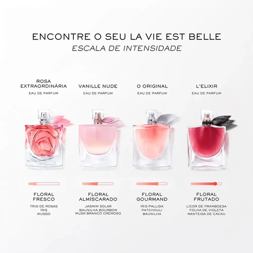 Perfume Feminino Floral Almiscarado com Baunilha Glaceada, Almíscar Branco e Jasmim Solar, Alta Fixação e Fragrância de Longa Duração, La Vie est Belle Vanille Nude Lancôme, 100ml