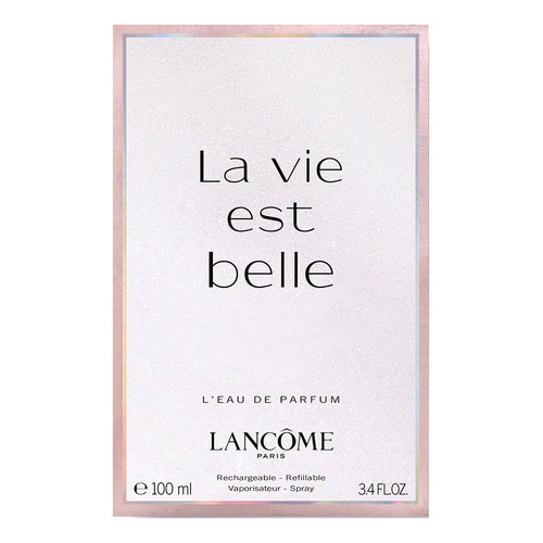 Perfume Feminino L' Eau de Parfum Fragrância Floral Gourmand Inebriante com Notas de Íris Nobre, Baunilha e Pralinê La Vie Est Belle Lancôme, Frasco com 100ml