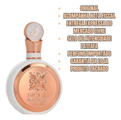 Perfume Lattafa Fakhar Rose Gold Feminino 100 Ml Original Com Garantia Árabe Nota Fiscal