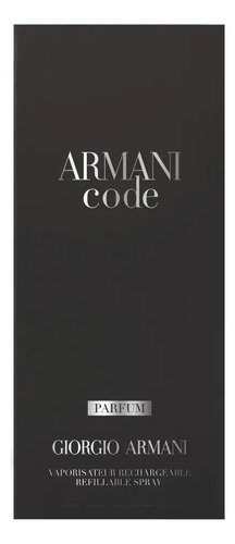 Perfume Masculino Armani Code Eau de Toilette Refilável, 125ml