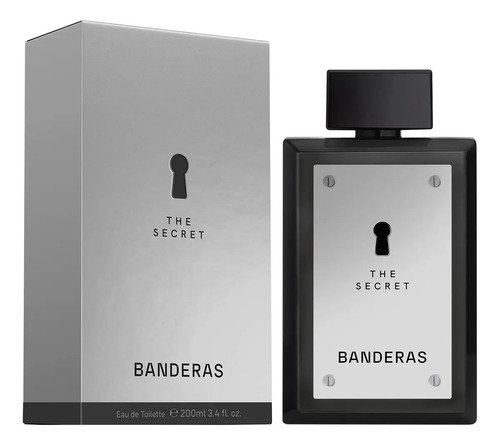 Perfume Masculino Banderas The Secret EDT 200 ml - Oriental Especiado Fresco - Perfume importado masculino de Banderas, expressa masculinidade e sensualidade.