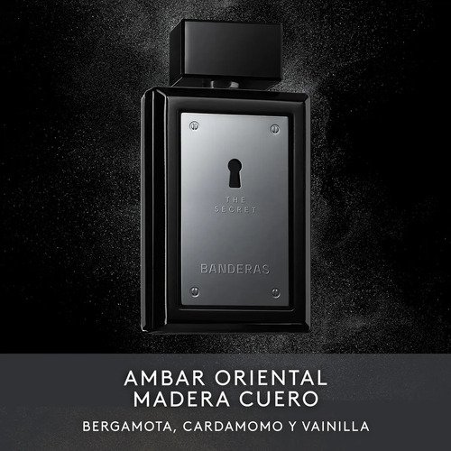 Perfume Masculino Banderas The Secret EDT 200 ml - Oriental Especiado Fresco - Perfume importado masculino de Banderas, expressa masculinidade e sensualidade.