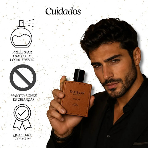Perfume Rayhaan Corium for Him Eau de Parfum Amadeirado 100ml