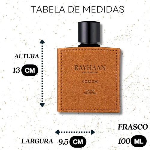 Perfume Rayhaan Corium for Him Eau de Parfum Amadeirado 100ml