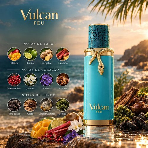 Perfume Vulcan Feu Arabe French Avenue Edp 100 Ml Original com Nf Lipx