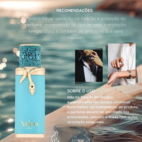 Perfume Vulcan Feu Arabe French Avenue Edp 100 Ml Original com Nf Lipx