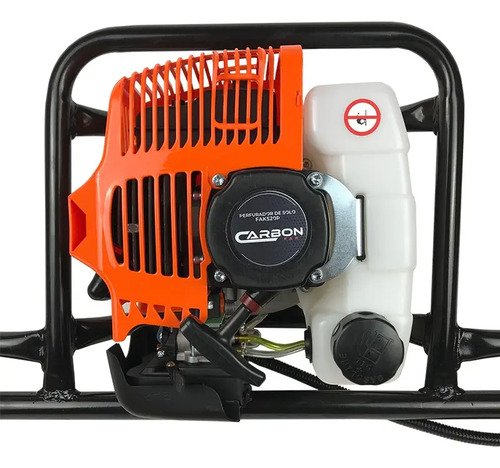 Perfurador De Solo A Gasolina Carbon Fak 52cc Broca 80x20