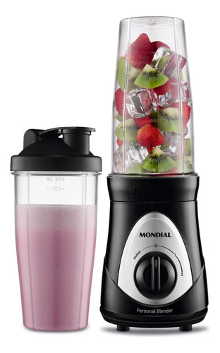 Personal blender mondial pretoprata 300w dg 01