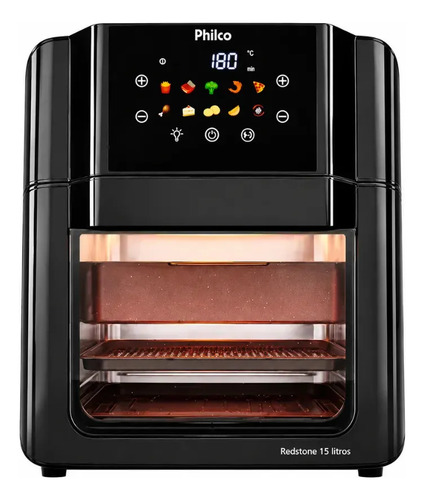 Philco paf15c fritadeira air fryer oven 15 litros revestimen