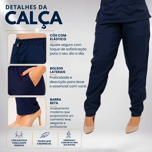 Pijama Cirúrgico Feminino Scrub Hospitalar - Unissex Atacado