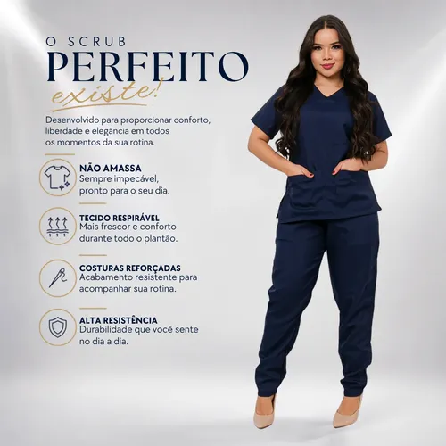 Pijama Cirúrgico Feminino Scrub Hospitalar - Unissex Atacado
