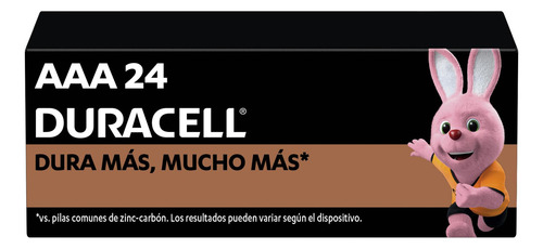 Pilha aaa duracell coppertop mn2400 cilindrica kit de 24 u