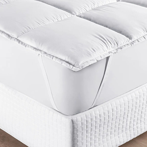 Pillow Top Protetor Colchão Cama Casal 400 Fios Toque Macio