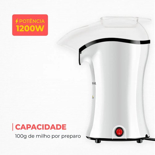 Pipoqueira Elétrica Popflix Pp-04 Ar Quente Cor Branco Mondial 127 V