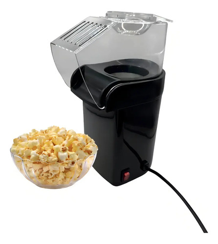 Pipoqueira Elétrica Sem Óleo 1200w Direcionado Cor Preto